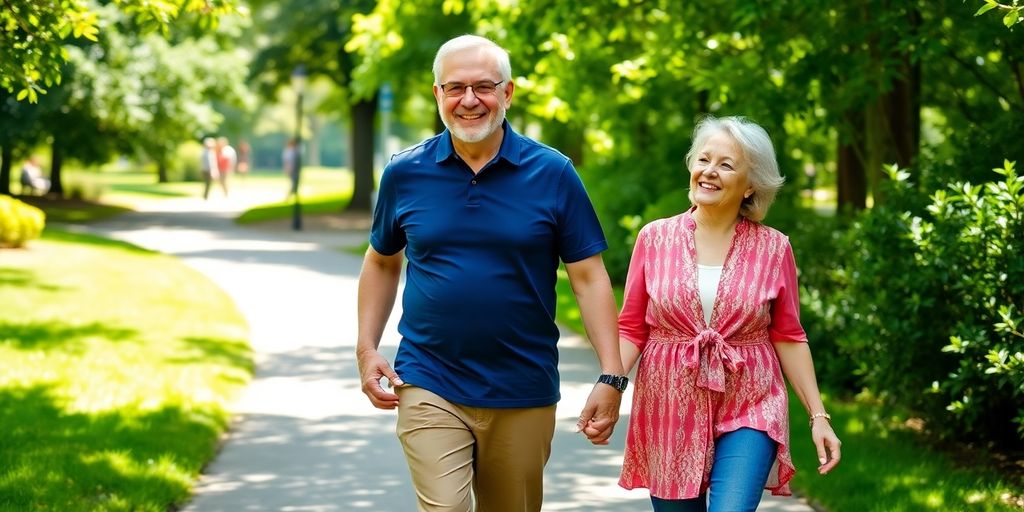 Active seniors enjoying outdoor activities.